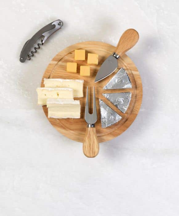 Wooden cheese plate set Bellamy