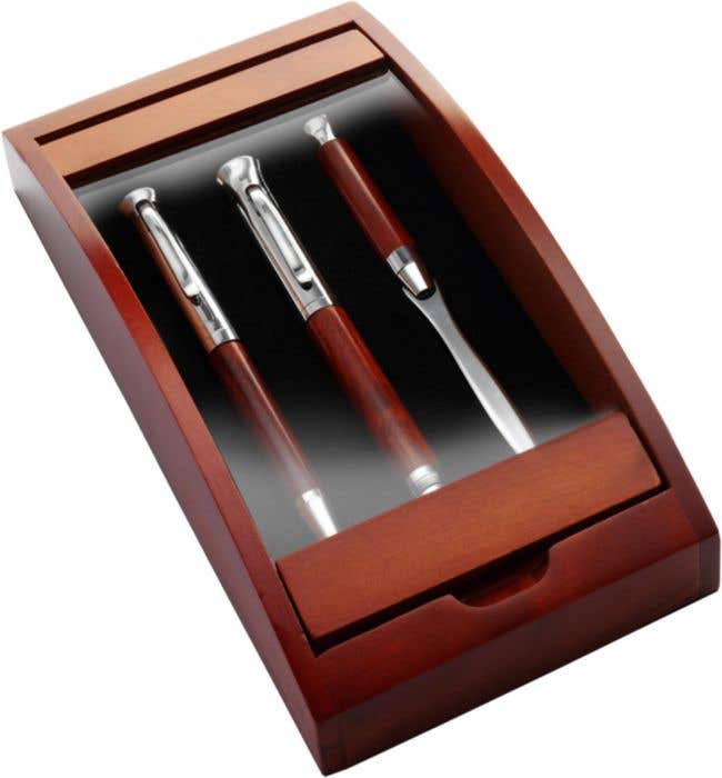 Writing set Paulette | Rosewood | 3 pcs