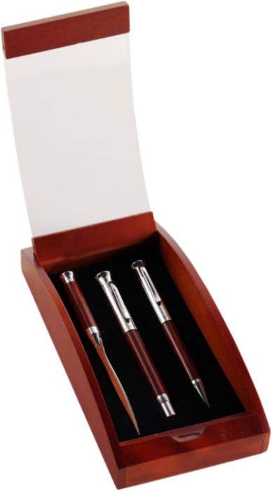 Writing set Paulette | Rosewood | 3 pcs