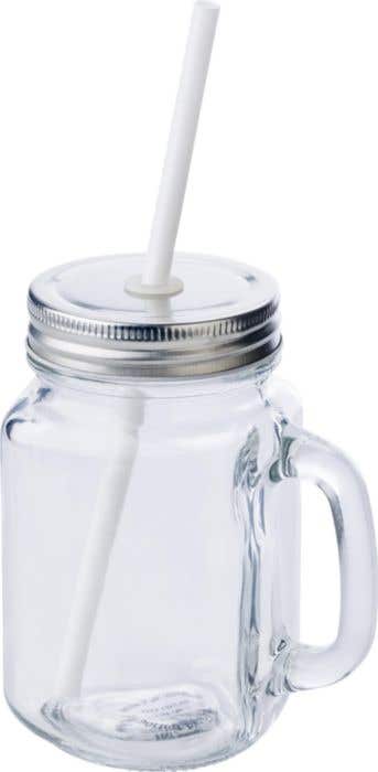 Mason jar Sakina | Glass | 470 ml