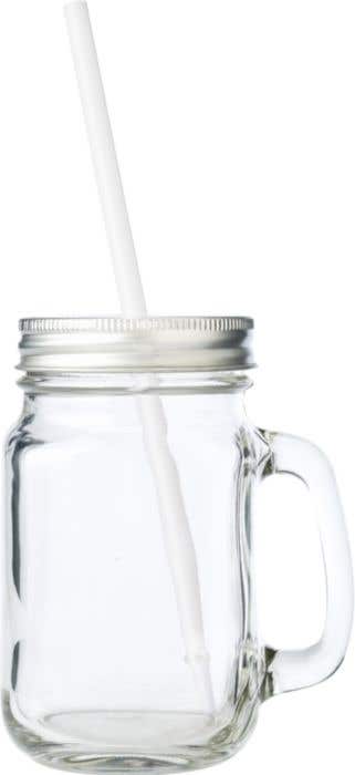Mason jar Sakina | Glass | 470 ml