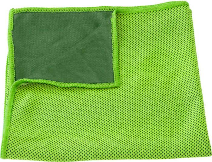 Nylon pouch with sports towel