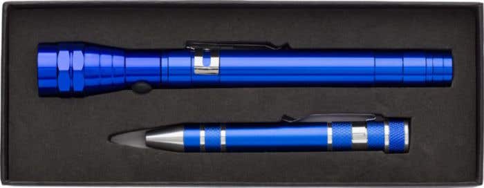 Aluminium 2-in-1 zaklamp Olivia