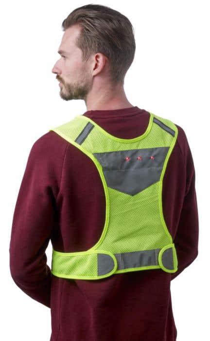 Gilet in maglia riflettente, in nylon 600 D Minna