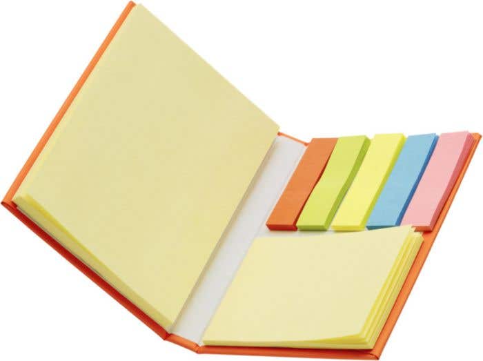 Cardboard holder with sticky notes Duke