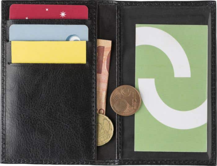 Leren creditcard portemonnee Lee