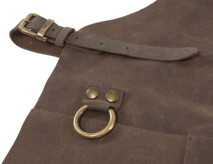 Split leather apron Nori