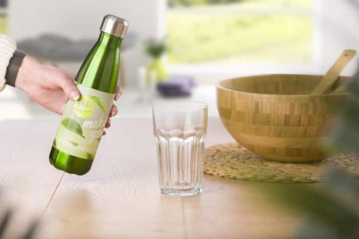 Gourde simple paroi de 650 ml en acier inoxydable Sumatra