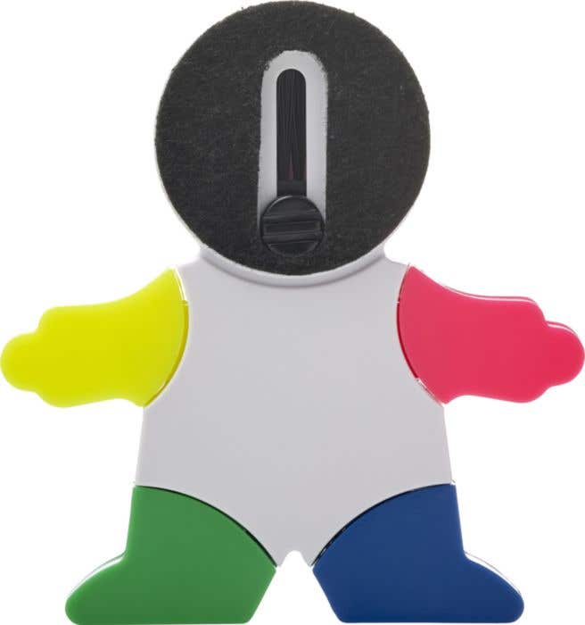 Markeerstiftenset Ella | Poppetjesvorm | 4 kleuren