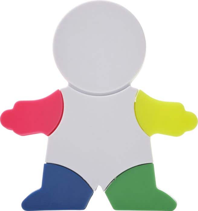 Highlighter set Ella | Manikin shape | 4 colors