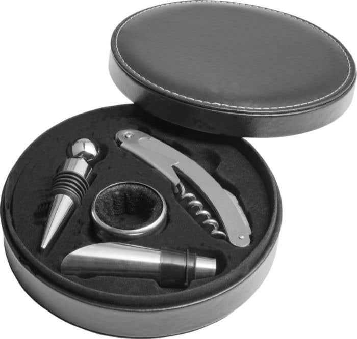 Set da vino 4 accessori, in acciaio inox Jeremy