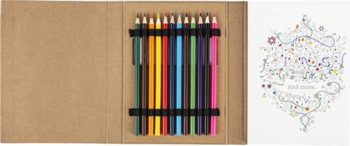 Coloring set Kora | Cardboard | 12 items