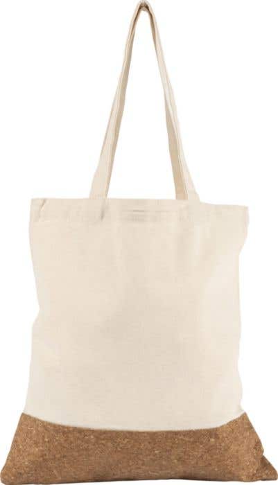 Shopping bag Dalia | Cotton | Cork detail