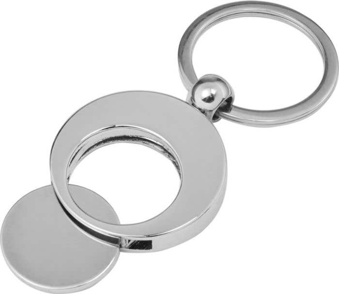 Llavero de metal con moneda Christie