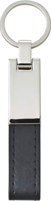Portachiavi in acciaio con anello in PU Keon