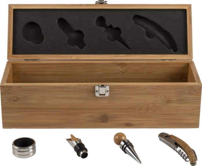 Bamboo wine gift set Gareth