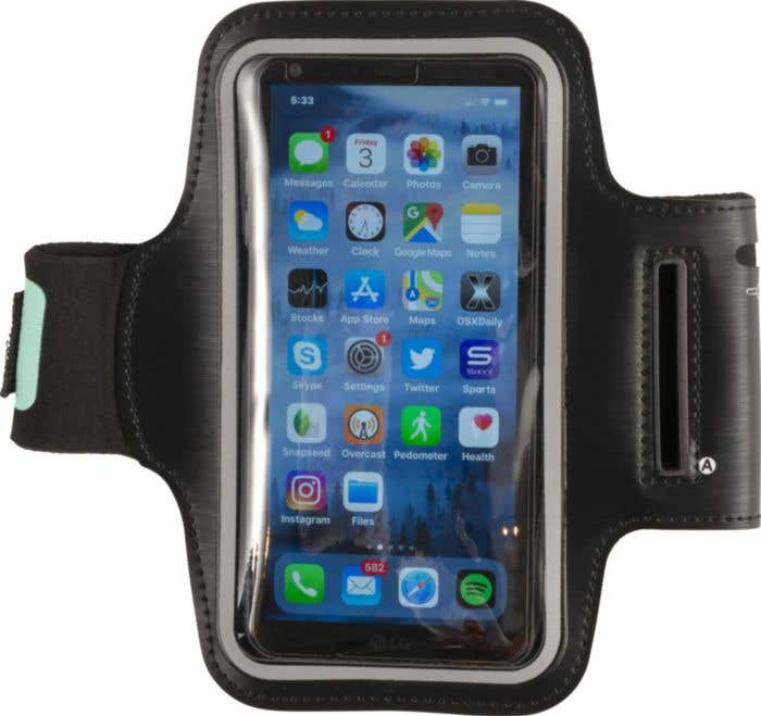 Telefoonarmband Danny | Kunststof en klittenband