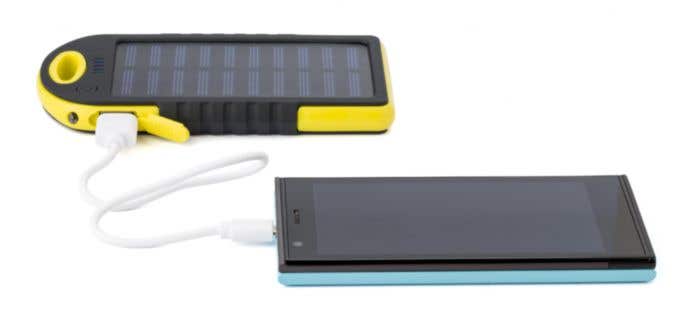 Gummierte ABS Solar-Powerbank Arin