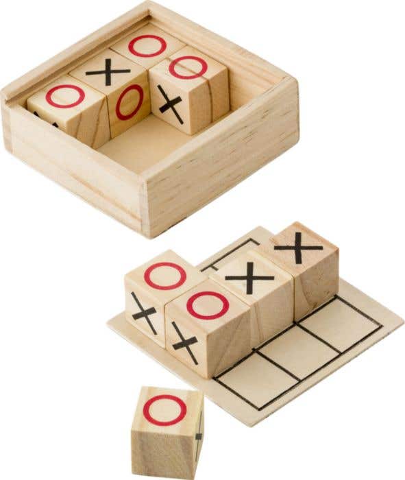 Wooden Tic Tac Toe game Alessio