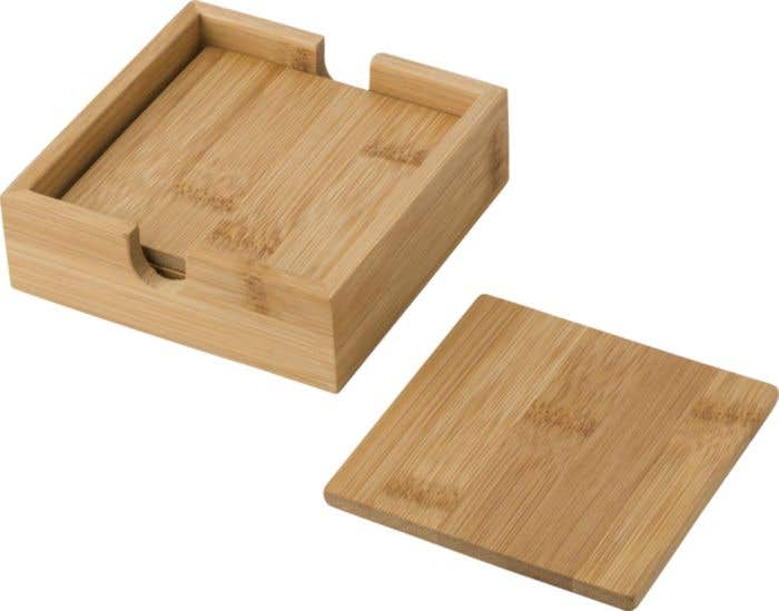 Onderzettersset Archer | Bamboe | 4 stuks