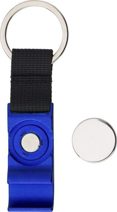Sleutelhanger Lionel | Aluminium | Flesopener | Winkelwagenpenning