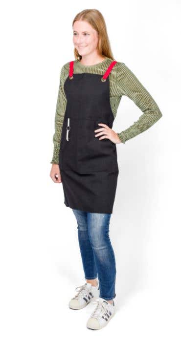 Polyester and cotton apron Liana