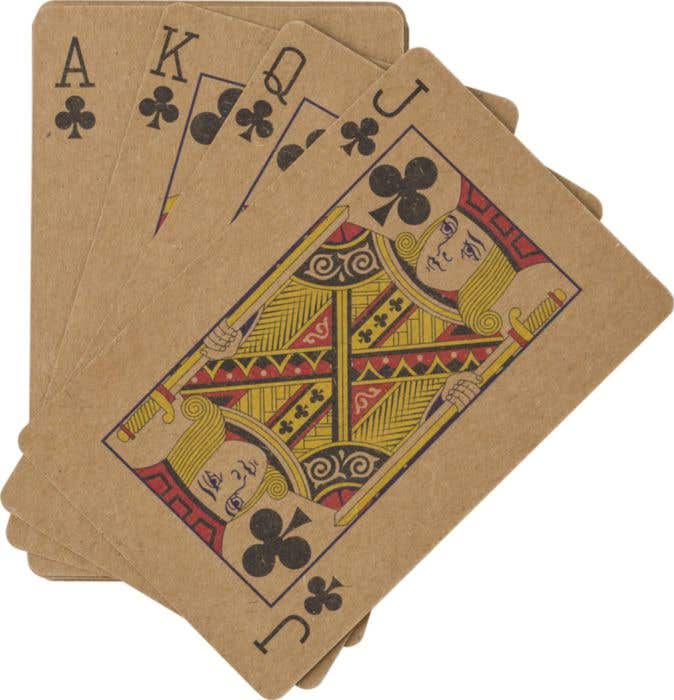 Recycled paper playing cards Andreina