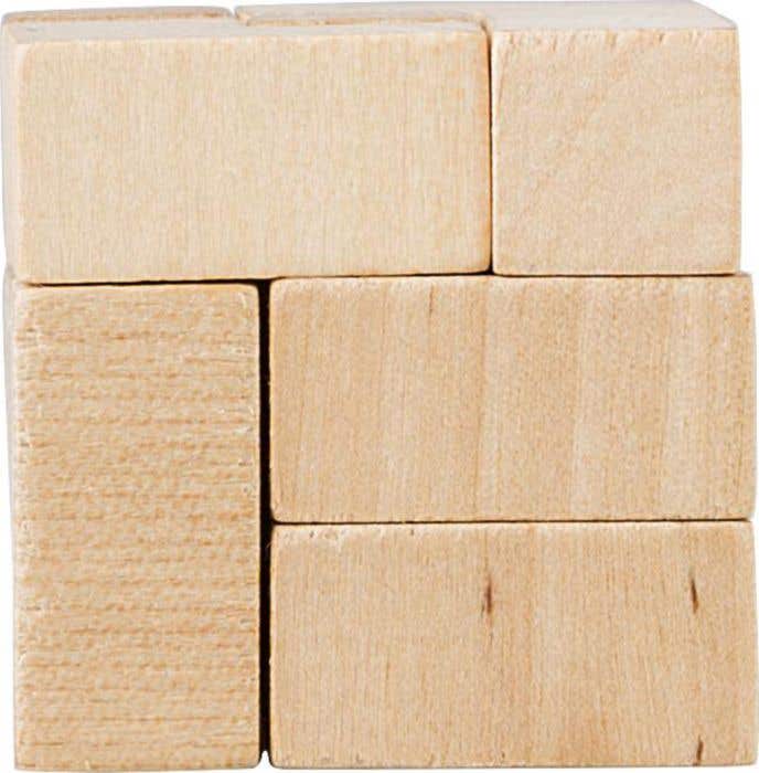 Wooden cube puzzle Amber