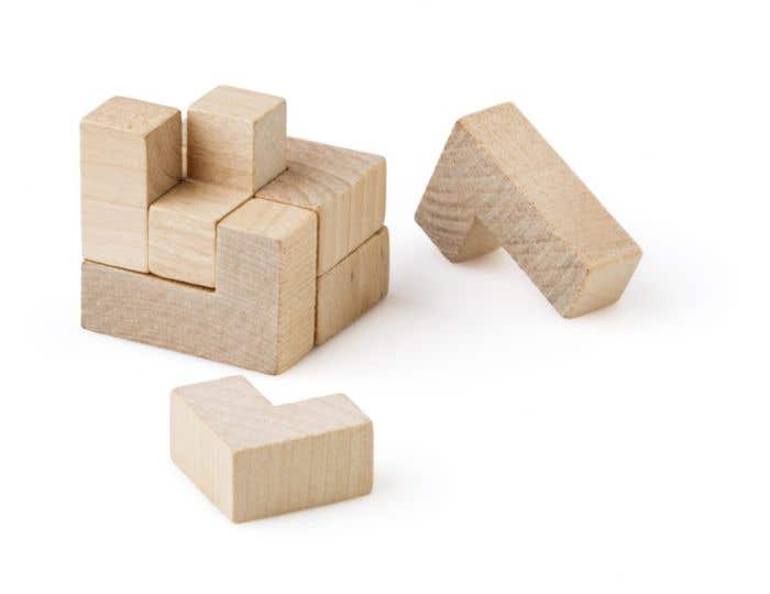 Puzzel Amber | Hout | Kubus