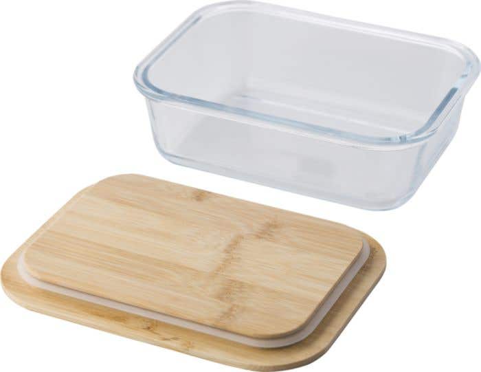 Lunchbox Nicole | Glass | Bamboo lid | 900 ml