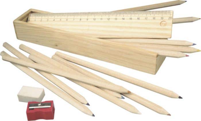 Drawing set Carmelita | Wooden box