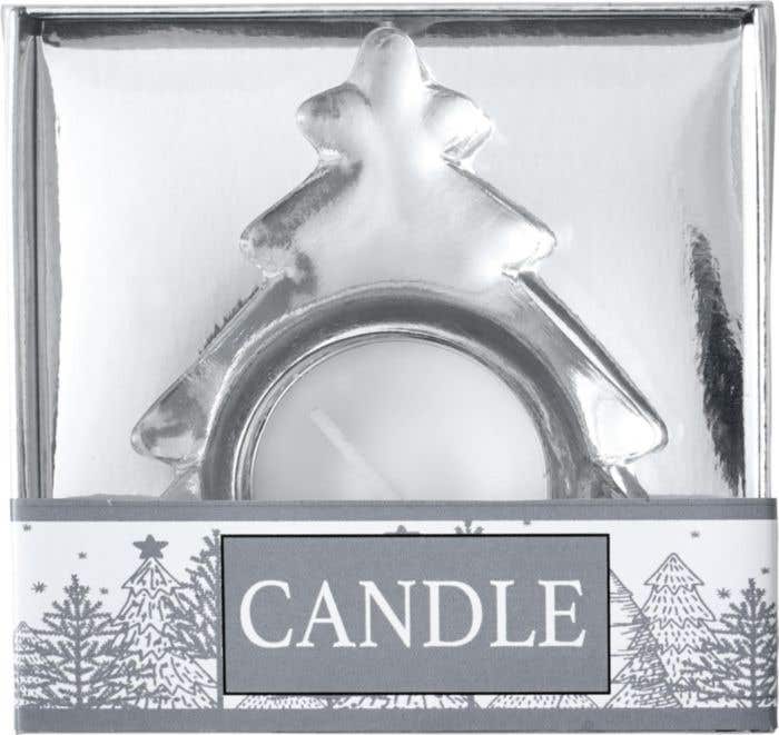 Waxinelichthouder Casey | Glas | Kerstboom