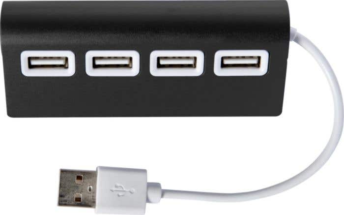 USB-hub Leo | Aluminium | 4 poorten