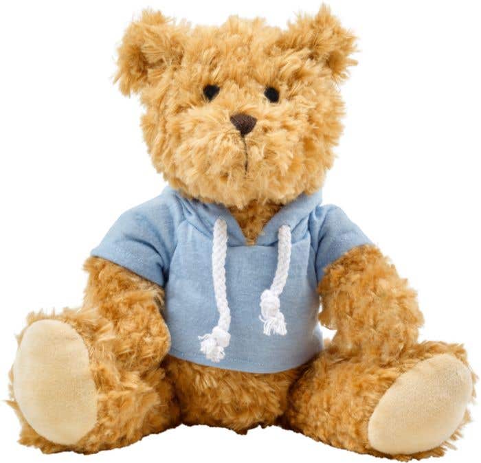 Urso de pelúcia com capuz Monty