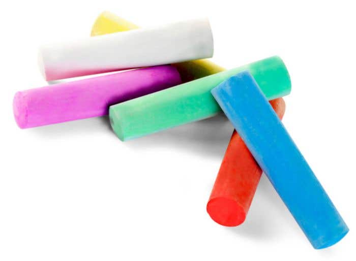 Kartonnen doosje met stoepkrijt Ottilie