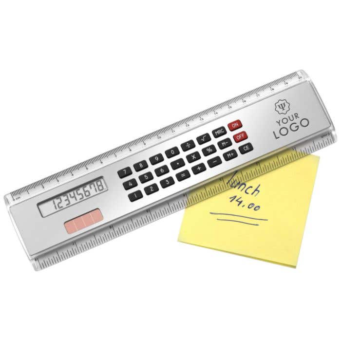 Ruler with calculator Heather | Plastic | 20 cm | Solar