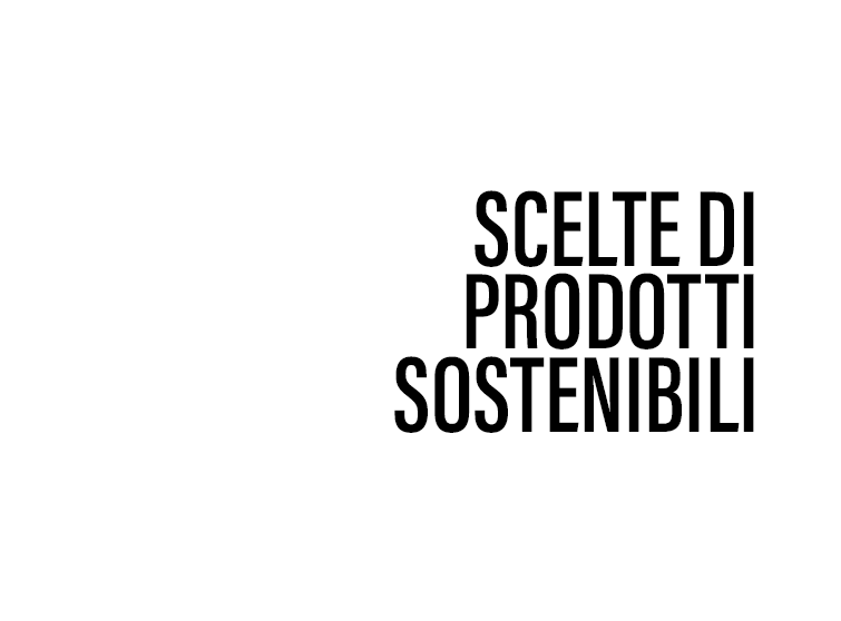Scelte di prodotti sostenibili Scelte di prodotti sostenibili